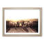Herd of Elephants on a Dusty Road in Abstract - Picture Frame Painting Print-55763219-55763220