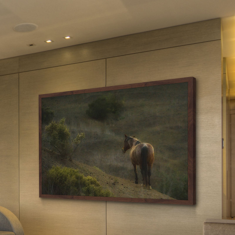 «Mustang at Dusk», reproduction encadrée, H 24 po x l 36 po x P 1,5 po