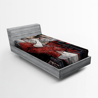 Music Microfiber Fitted Sheet