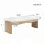 Banc en bois d'hévéa pour salon et chambre à coucher