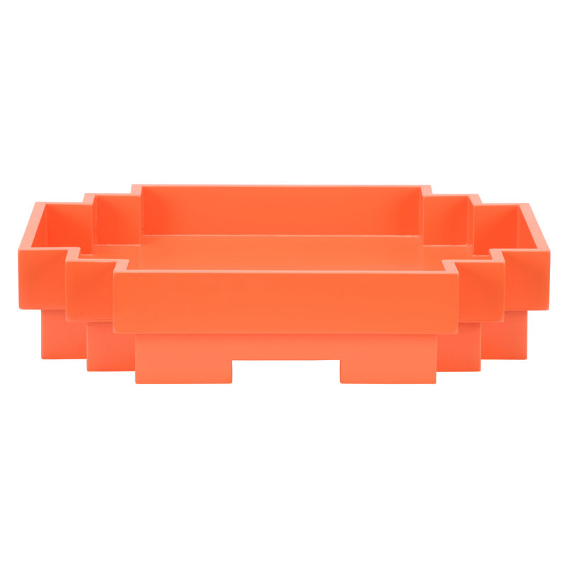 Plateau en bois de style japonais, Orange