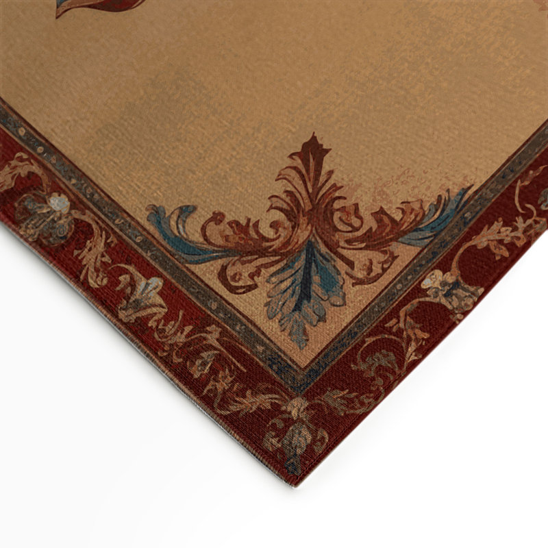 Tapis d'intérieur et d'extérieur brun français, Rectangulaire 3 pi x 5 pi