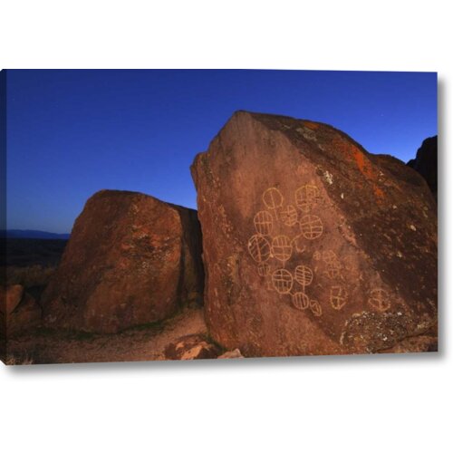Ebern Designs CA, Owens Valley, Bishop Rock With Petroglyphs On Canvas ...