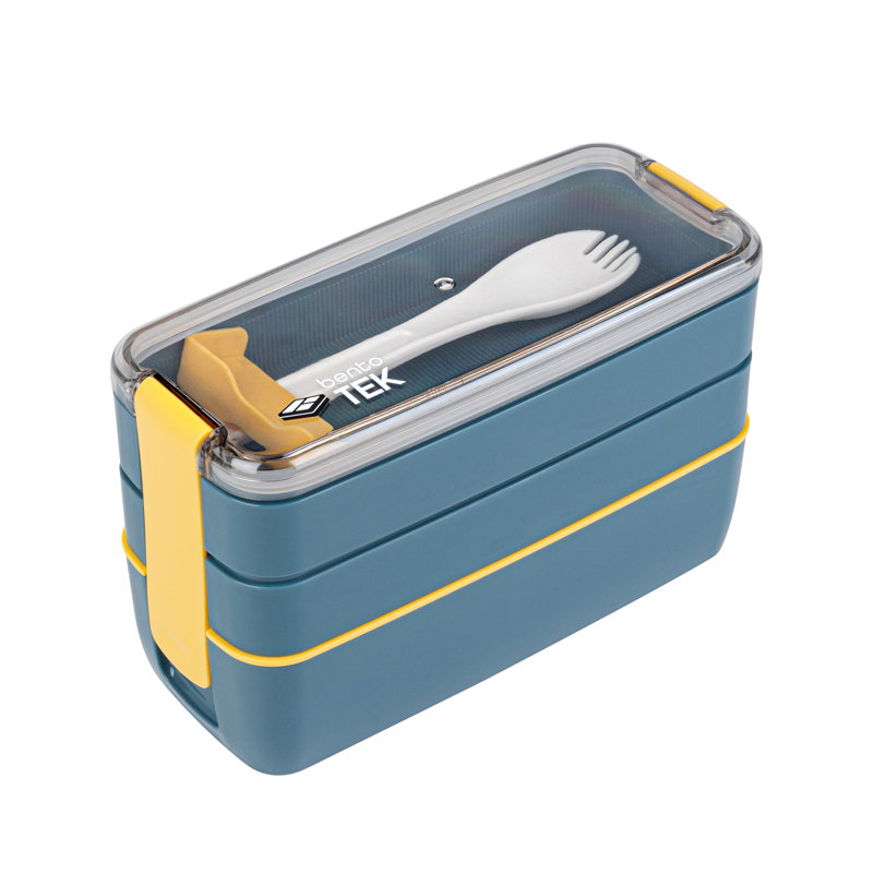  Boîte à repas en plastique Bento Box 1 Count 30 Ounce Empilable