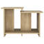 Table basse moderne en chêne avec tablette ouverte, réunion de bureau compacte et pratique pour la maison-876949850