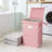 Collapsible Laundry Hamper With Lid And 2 Removable Washable Bags, Large Capacity Foldable Dirty Clothes Basket With Handles For Home, Nursery, Dorm, And Storage