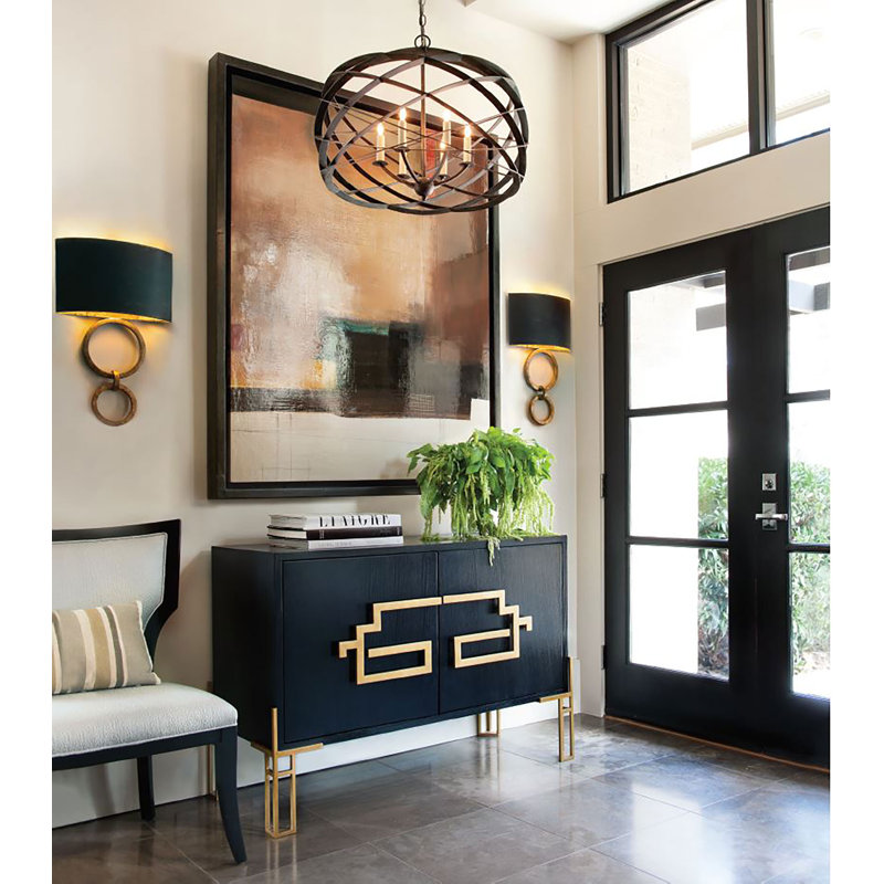 Bolebrook Wrought Iron Flush Mounted Sconce