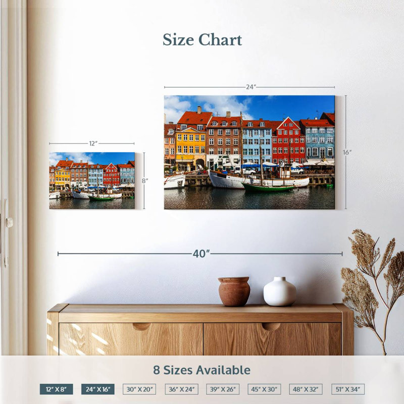 Quai Ravi Nyhavn, H 16 po x l 24 po