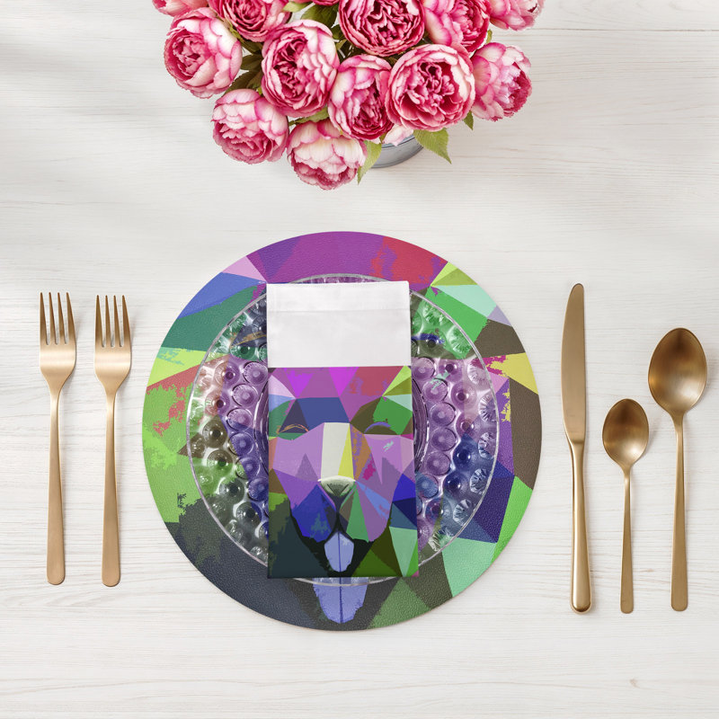 Serviettes de table en satin de coton Ode To Okuda