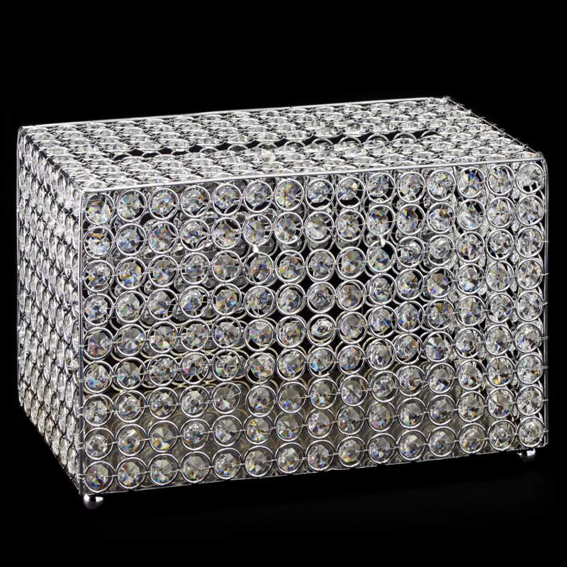 Boîte de monnaie crystal Blanchette, Argent