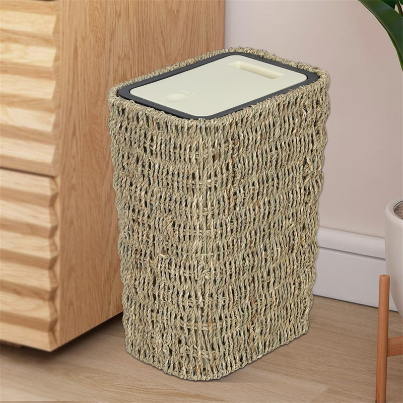 Poubelle avec couvercle Boho