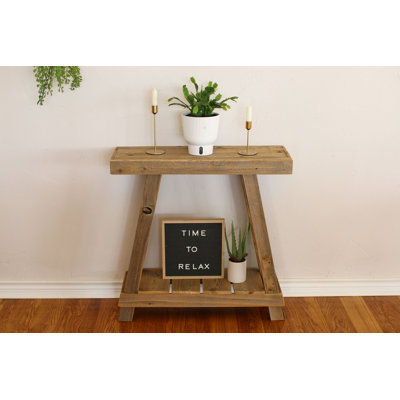 Natural 30x10x30 A Frame Console