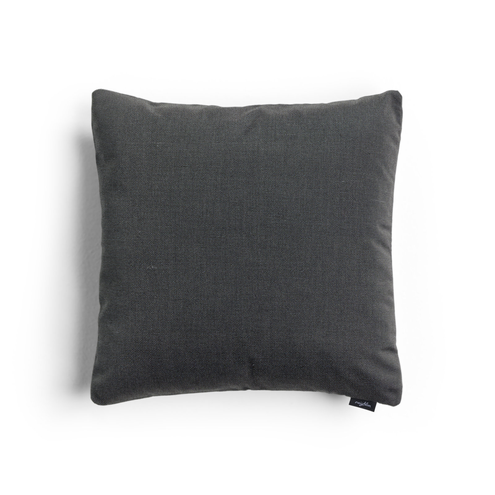 Crosshatch Sunbrella® Indoor/Outdoor Throw Pillow, 20"H x 20"W, Square, Charcoal