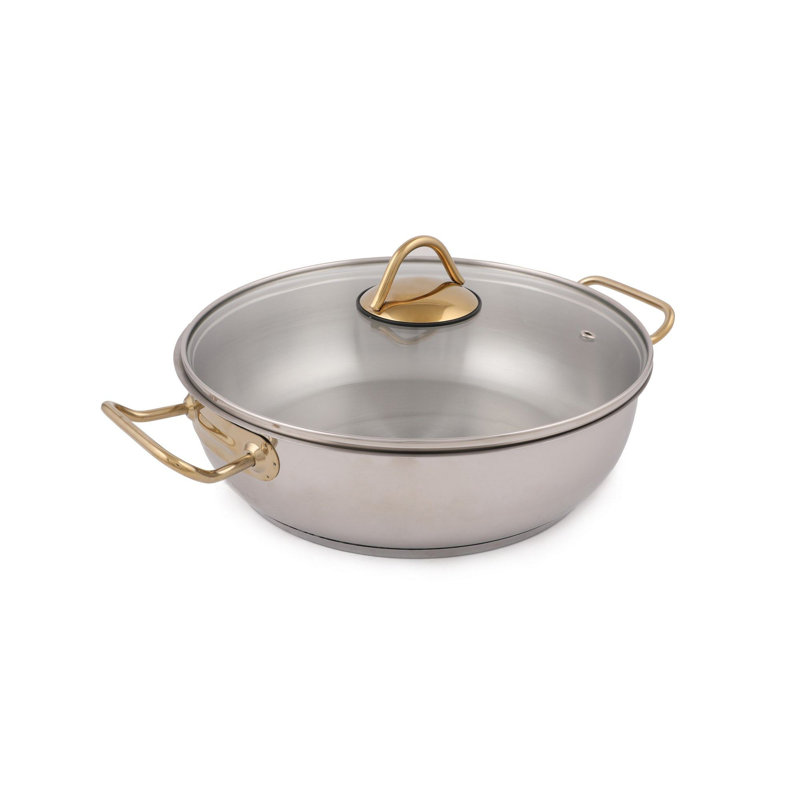Ensemble de casseroles, Argent; or