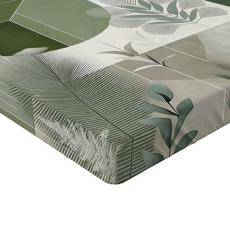 Microfiber Floral Fitted Sheet, King Fitted Sheet