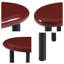 Table d'appoint Striking Crimson