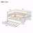 Full Size Daybed with Storage Shelves,Trundle,Charging Station,LED Light-129620546