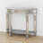 Andreja Half-Moon Console Table with Shelf
