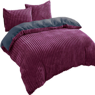 Kord DF Teddy Solid Colour Duvet Cover Set with Pillow Shams