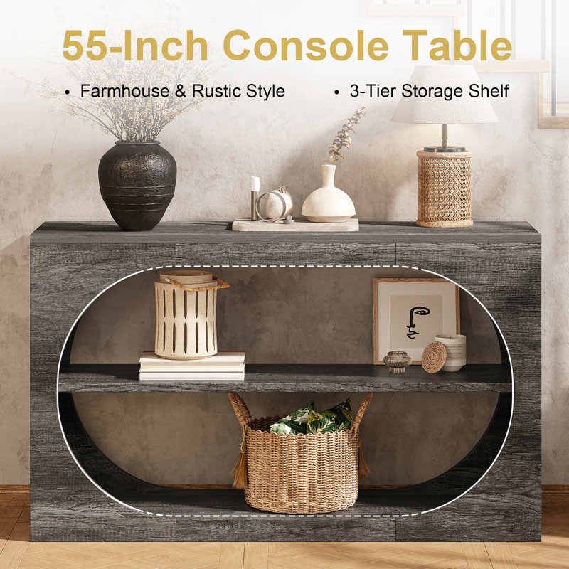 Table basse 55 po 55 po, Gris