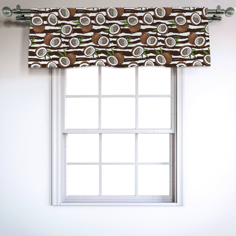 Sateen Ruffled Window Valance