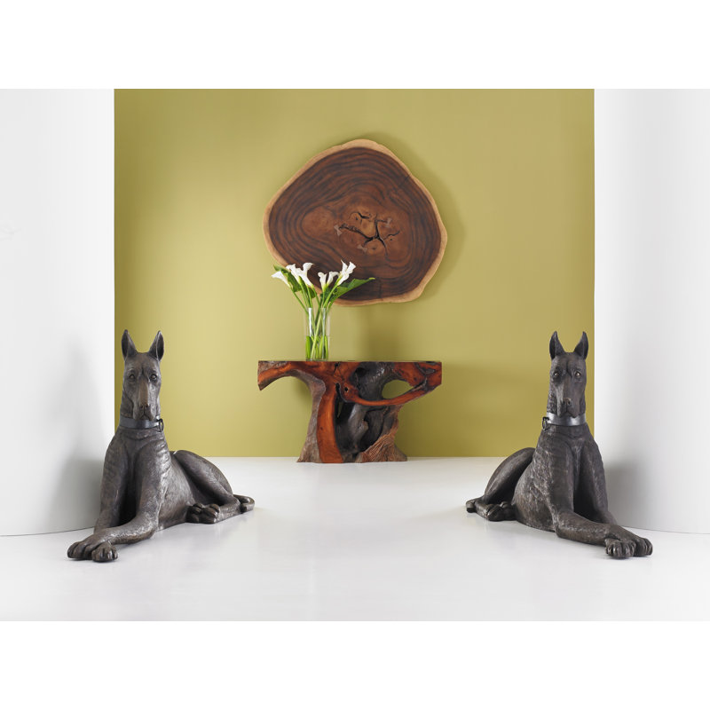 Sculpture du grand danois, Droite, Bronze