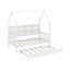 Lit simple en bois avec lit gigogne-82526013