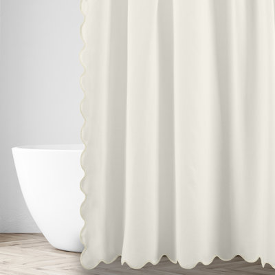 Antalya Solid Color Shower Curtain