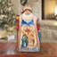 Figurine de Noël en rouge / brun / bleu / jaune