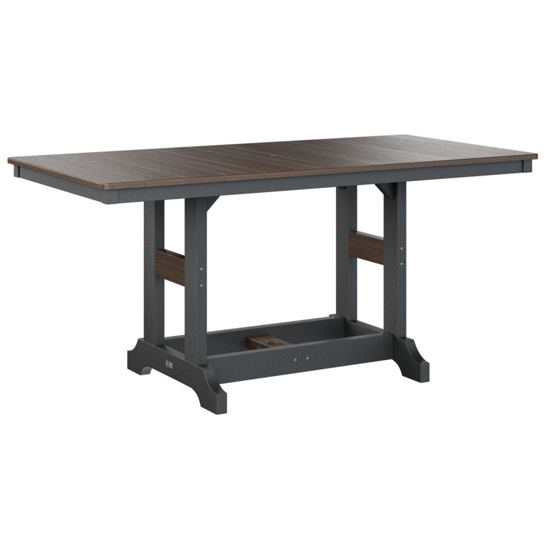 Garden Classic Outdoor Bar Table, Black, Brazilian Walnut