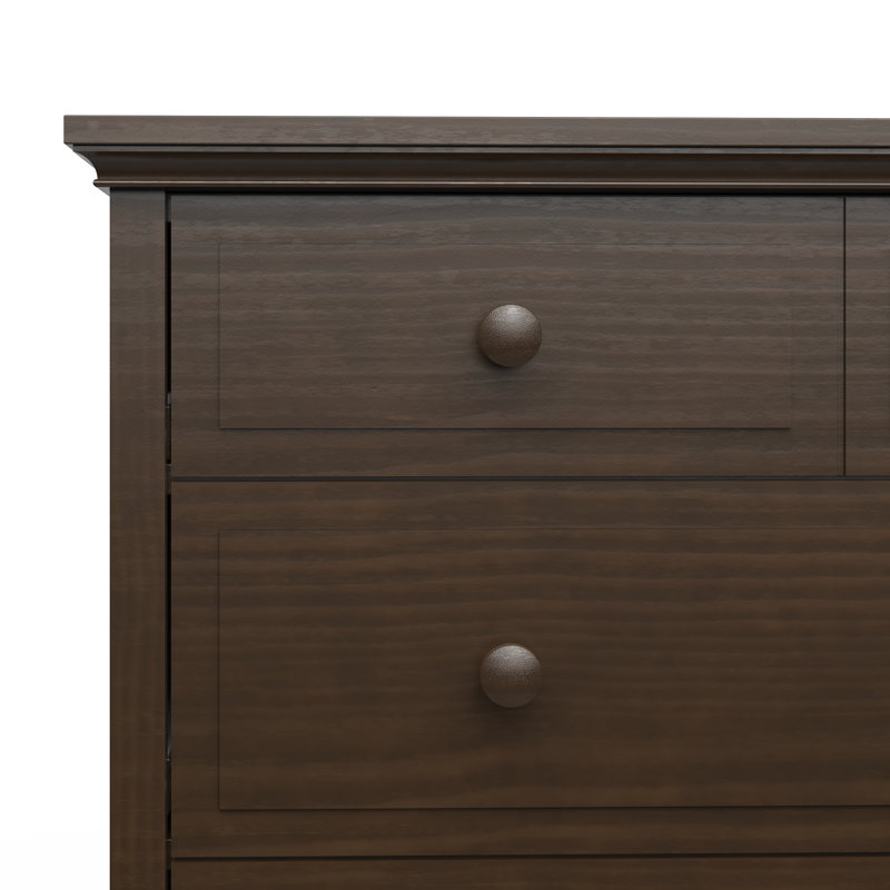 Slate Pine and MDF 4-Drawer Nursery Chest with Soft Close