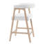 Tabouret de comptoir de style moderne Mid-Century avec dossier 26 po Elmcrest-2115204987