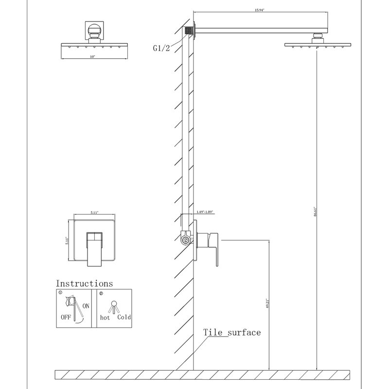 All-In-One Kit with Rough in-Valve