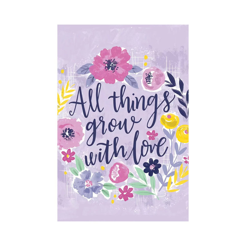 Everyday - Be Fab And Grow I by Loni Harris - Print on Canvas, Wrapped Canvas, 101.6cm H x 66.04cm W x 3.81cm D