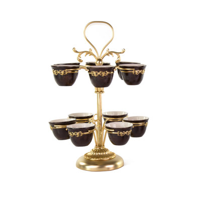 Ensemble de porte-gobelet de dressage avec 12 tasses