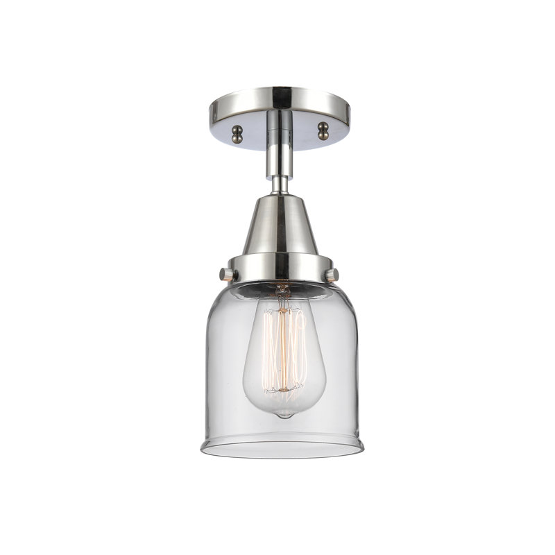 Glass Flush Mount, Led, No, Polished Chrome