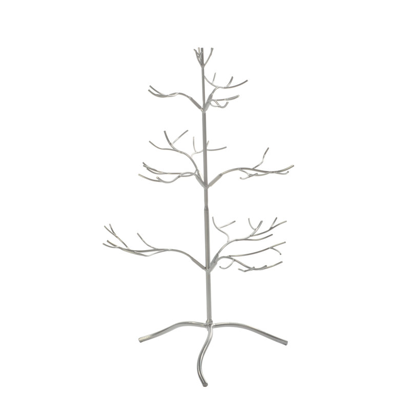 Accessoire d'ornement festif, H 24 po x l 16,5 po x P 15 po, Argent