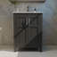 Meuble-lavabo de salle de bain avec lavabo en céramique