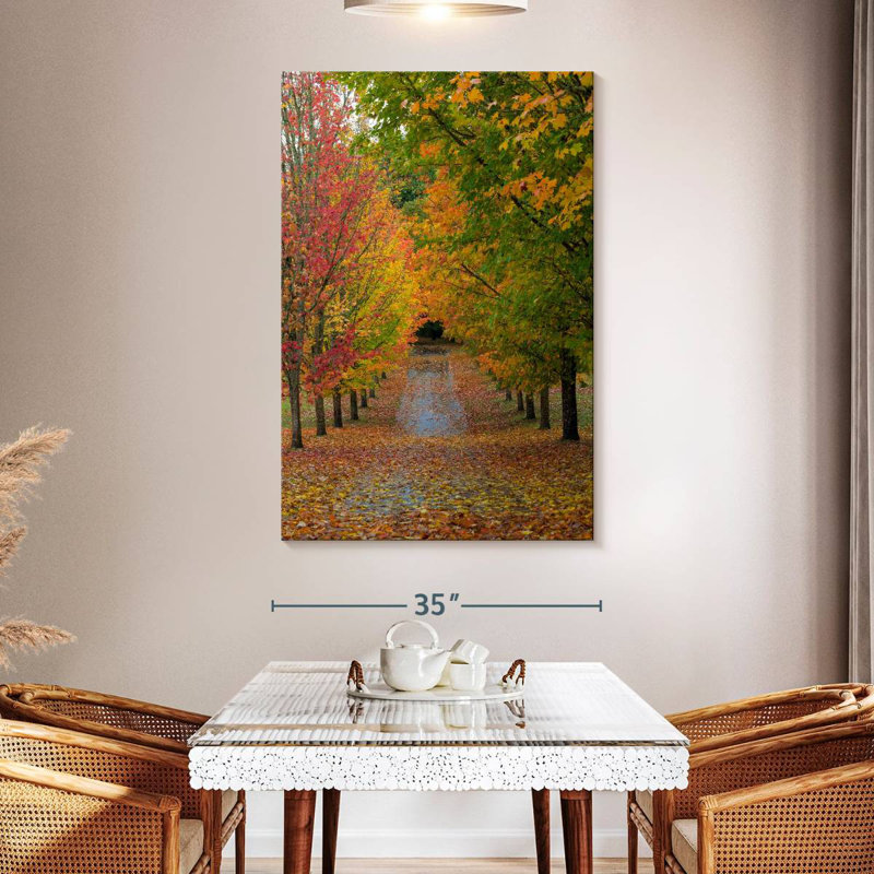 Harnek Path Of Maple Trees, 51" H x 34" W