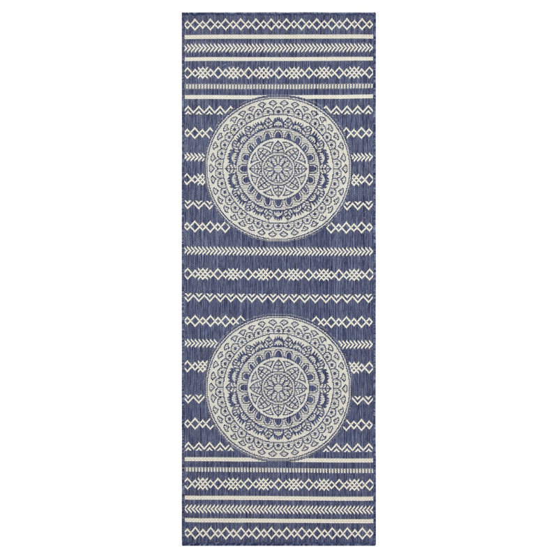 Sunshine GC_HAR2016 Blue Indoor/Outdoor Area Rug, Rectangle 7'10" x 10'3"