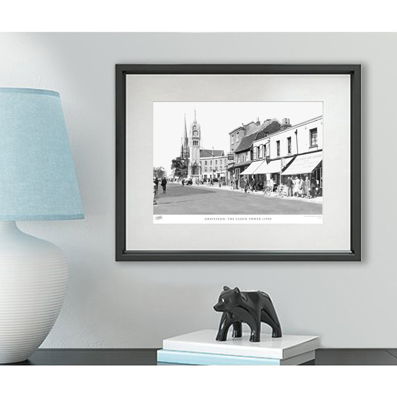 Gravesend, The Clock Tower C1950 - Single Picture Frame Print, 28cm H x 36cm W x 2.3cm D