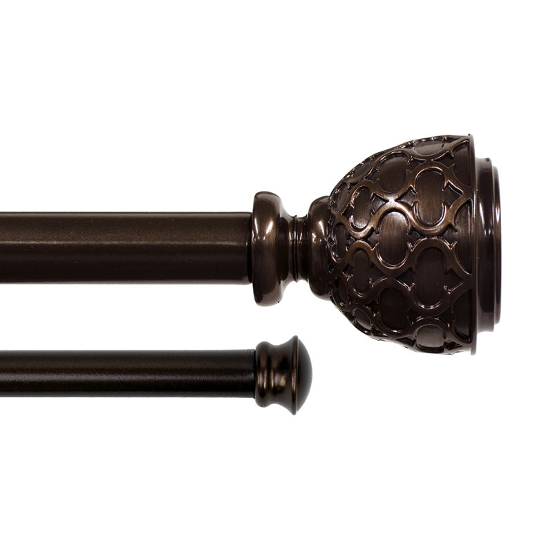 Tringle à rideaux double Presswood Urn