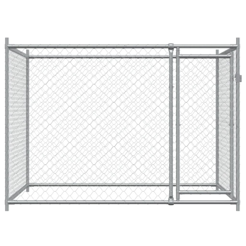 Alejandra 150cm H Steel Yard Kennel, 150 H x 200 W x 200 D cm