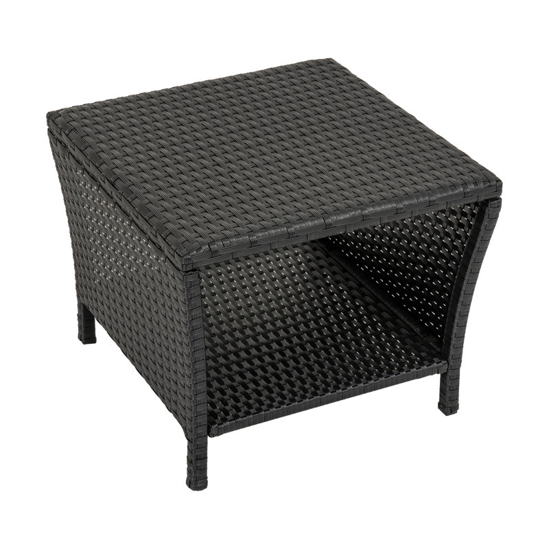 Table de patio en osier