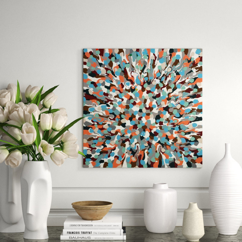 Colorful Swirl Print by Samuel Kane, 24" H x 24" W x  1.5" D, Plexi