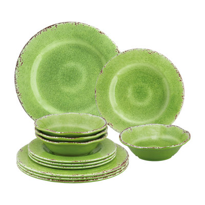Aspermont Piece Melamine Dinnerware Set - Service for 4