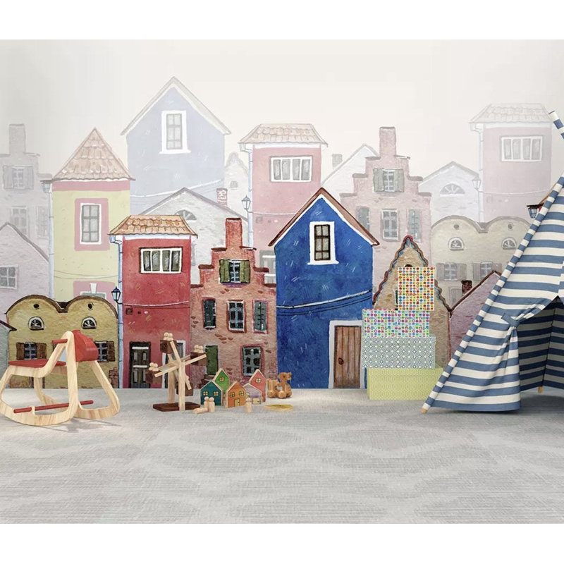 Papier peint amovible pour enfants, L 48,96 po x l 75 po