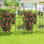 66.9cm H x 101.52cm W Metal Fan Trellis Side Panel