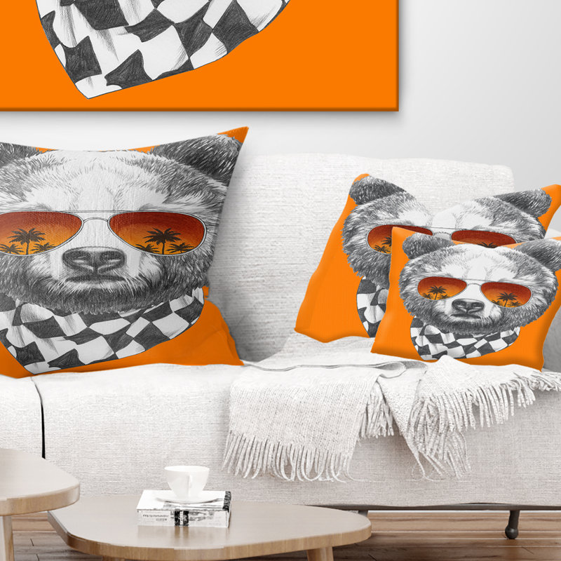 Coussin décoratif animal avec coussins lombaires en verre
