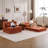 Boneless Modular Sectional Sofa (Orange)-1598852575
